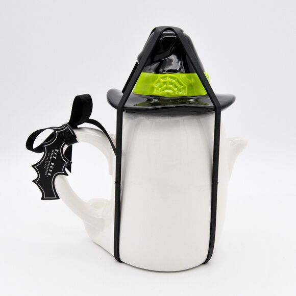 Rae Dunn Boo! Witch Mug, 16oz Ceramic Ghost Mug with Witch Hat Lid, Halloween - Picture 2 of 7